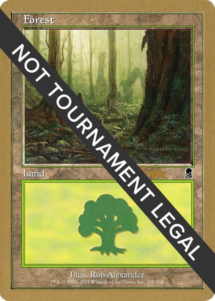 Forest (348) - 2002 Brian Kibler (ODY), World Championship Decks #173454