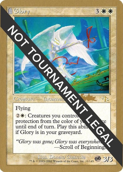 Glory - 2002 Brian Kibler (JUD), World Championship Decks #173459