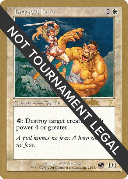 Intrepid Hero - 2002 Brian Kibler (7ED) (SB), World Championship Decks #173462