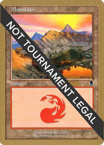 Mountain (346) - 2002 Brian Kibler (ODY), World Championship Decks #173466