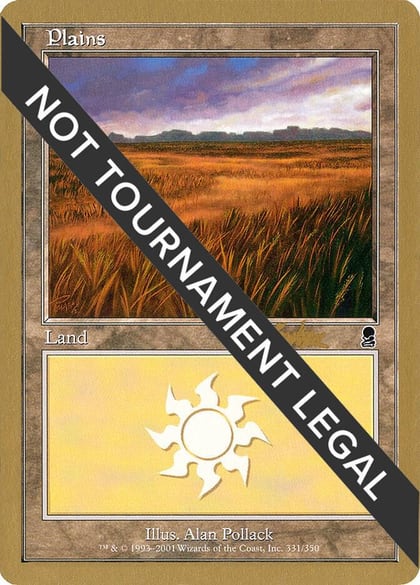 Plains (331) - 2002 Brian Kibler (ODY), World Championship Decks #173472