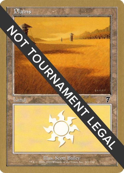 Plains (341) - 2002 Brian Kibler (7ED), World Championship Decks #173473