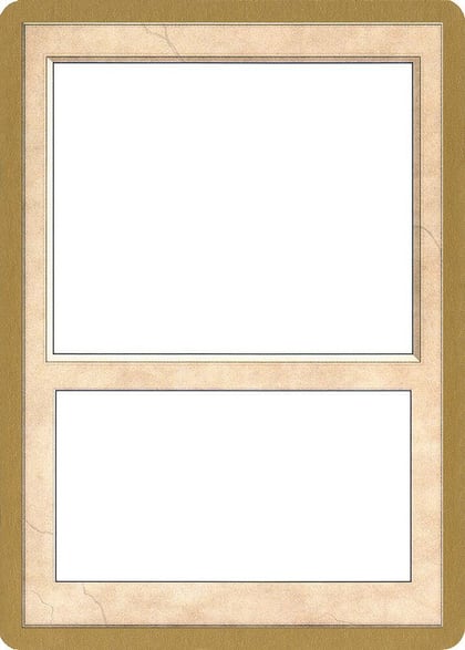 2002 World Championship Blank Card, World Championship Decks P173484