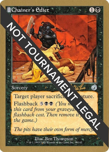 Chainer's Edict - 2002 Carlos Romao (TOR), World Championship Decks #173495