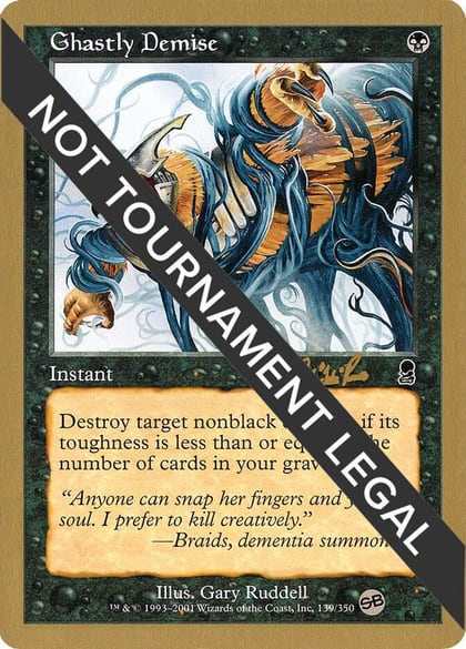 Ghastly Demise - 2002 Carlos Romao (ODY) (SB), World Championship Decks #173810