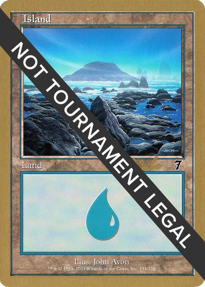 Island (334) - 2002 Carlos Romao (7ED), World Championship Decks #173812