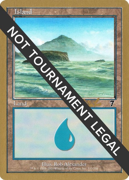 Island (333) - 2002 Carlos Romao (7ED), World Championship Decks #173814