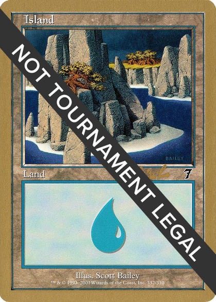 Island (332) - 2002 Carlos Romao (7ED), World Championship Decks #173816