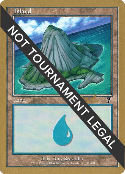Island (335) - 2002 Carlos Romao (7ED), World Championship Decks #173820