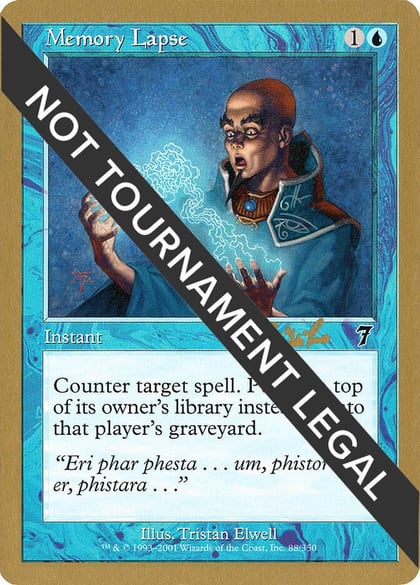 Memory Lapse - 2002 Carlos Romao (7ED), World Championship Decks #173823