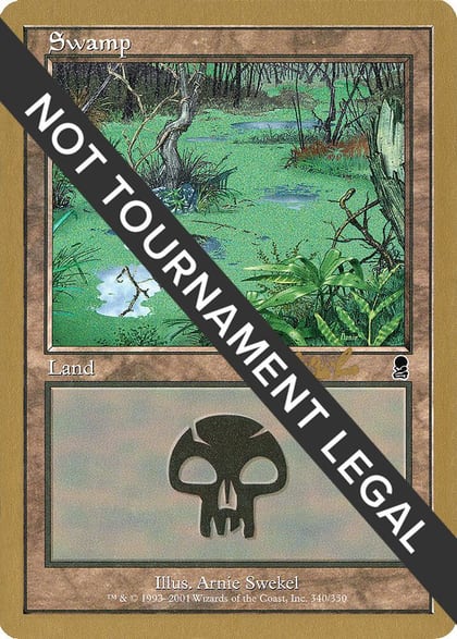 Swamp (340) - 2002 Carlos Romao (ODY), World Championship Decks #173831