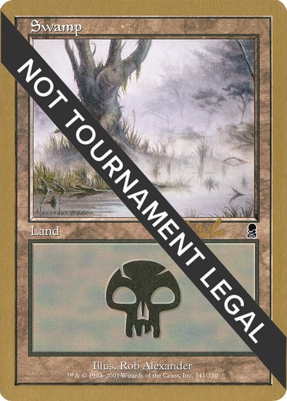 Swamp (341) - 2002 Carlos Romao (ODY), World Championship Decks #173832
