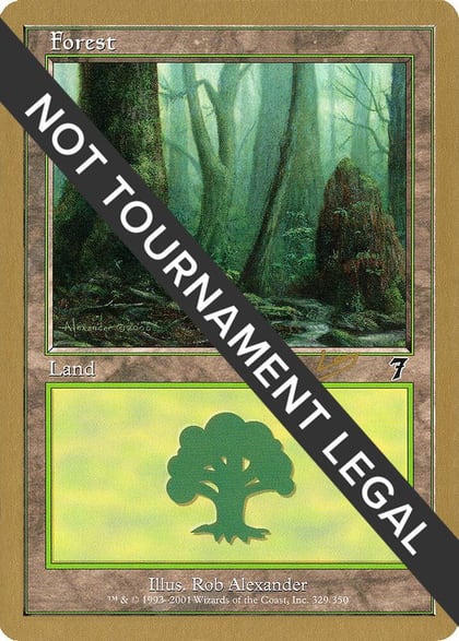 Forest (329) - 2002 Raphael Levy (7ED), World Championship Decks #173842