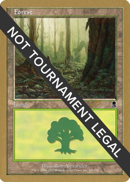 Forest (348) - 2002 Raphael Levy (ODY), World Championship Decks #173845