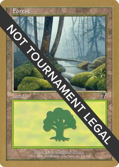 Forest (328) - 2002 Raphael Levy (7ED), World Championship Decks #173847