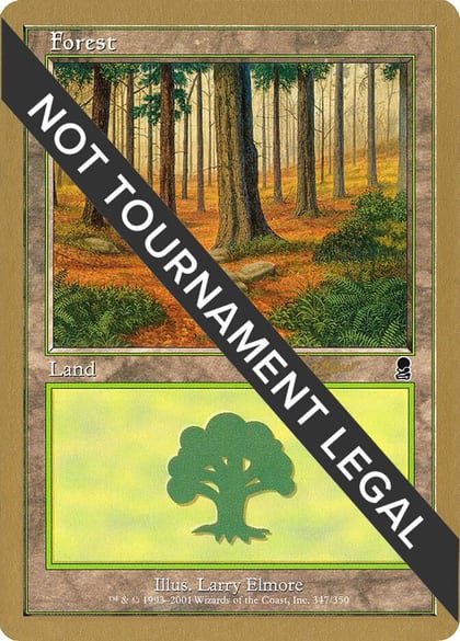 Forest (347) - 2002 Raphael Levy (ODY), World Championship Decks #173848