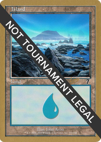 Island (334) - 2002 Raphael Levy (7ED), World Championship Decks #173855