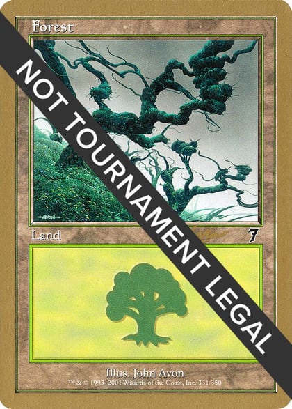 Forest (331) - 2002 Sim Han How (7ED), World Championship Decks #173881