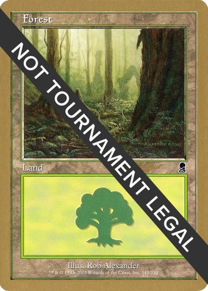 Forest (348) - 2002 Sim Han How (ODY), World Championship Decks #173882
