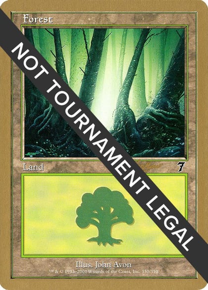 Forest (330) - 2002 Sim Han How (7ED), World Championship Decks #173888