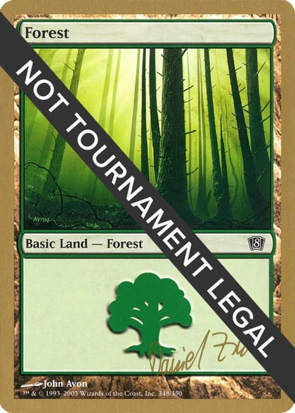 Forest (348) - 2003 Daniel Zink (8ED), World Championship Decks #173922