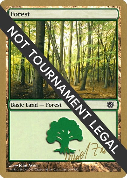 Forest (349) - 2003 Daniel Zink (8ED), World Championship Decks #173923