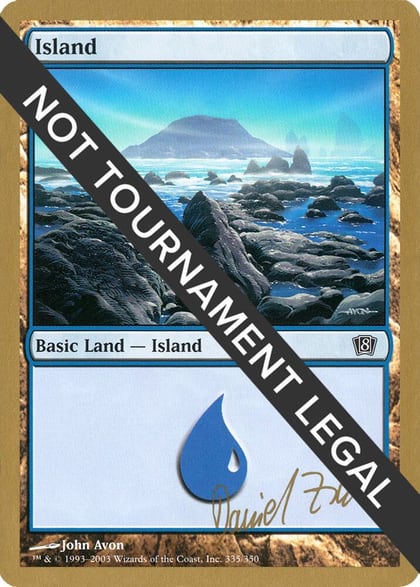 Island (335) - 2003 Daniel Zink (8ED), World Championship Decks #173935
