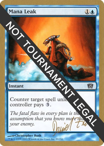 Mana Leak - 2003 Daniel Zink (8ED), World Championship Decks #174064