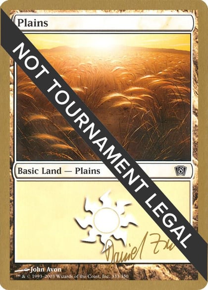 Plains (333) - 2003 Daniel Zink (8ED), World Championship Decks #174068