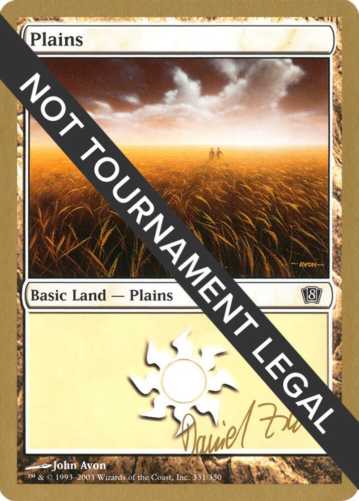 Plains (331) - 2003 Daniel Zink (8ED), World Championship Decks #174069