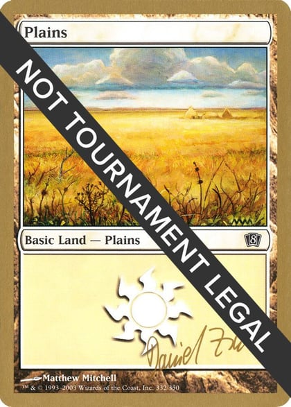 Plains (332) - 2003 Daniel Zink (8ED), World Championship Decks #174070