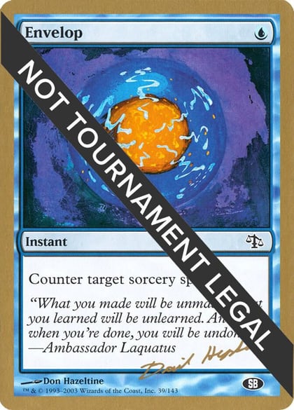 Envelop - 2003 Dave Humpherys (JUD) (SB), World Championship Decks #174091