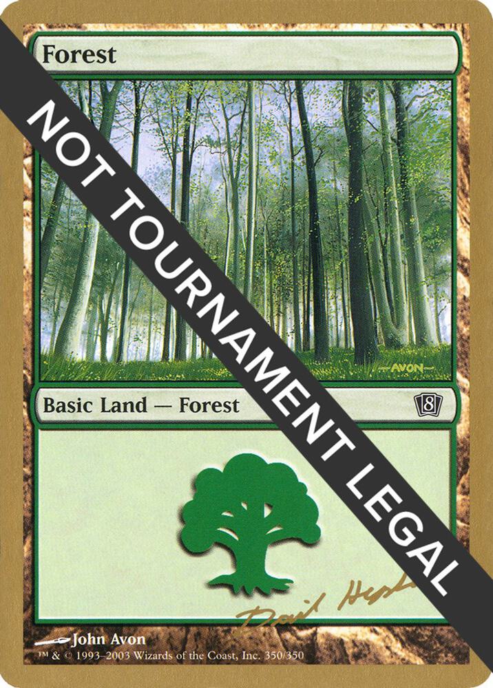 Forest (350) - 2003 Dave Humpherys (8ED), World Championship Decks #174092
