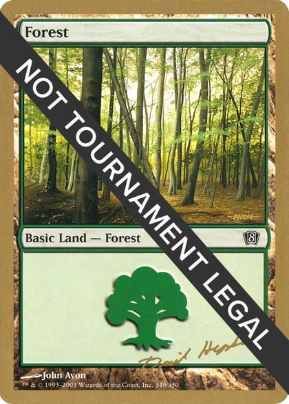 Forest (349) - 2003 Dave Humpherys (8ED), World Championship Decks #174093