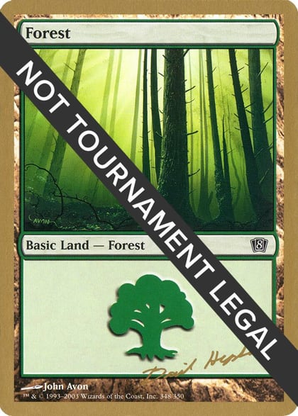 Forest (348) - 2003 Dave Humpherys (8ED), World Championship Decks #174094