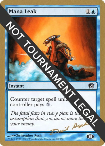 Mana Leak - 2003 Dave Humpherys (8ED) (SB), World Championship Decks #174100