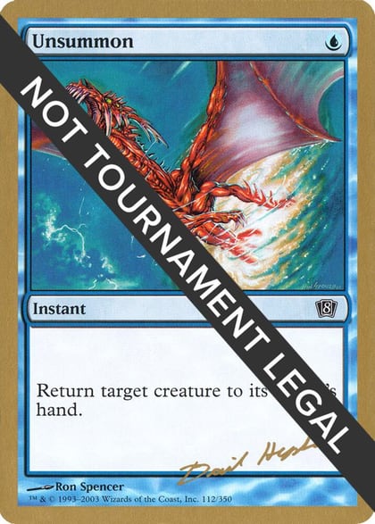 Unsummon - 2003 Dave Humpherys (8ED), World Championship Decks #174109