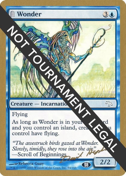 Wonder - 2003 Dave Humpherys (JUD) (SB), World Championship Decks #174112