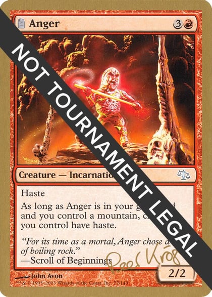 Anger - 2003 Peer Kroger (JUD), World Championship Decks #174130