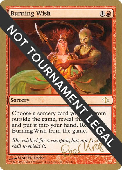Burning Wish - 2003 Peer Kroger (JUD), World Championship Decks #174137