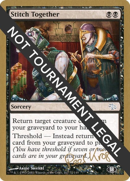 Stitch Together - 2003 Peer Kroger (JUD) (SB), World Championship Decks #174163