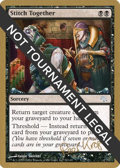 Stitch Together - 2003 Peer Kroger (JUD), World Championship Decks #174164