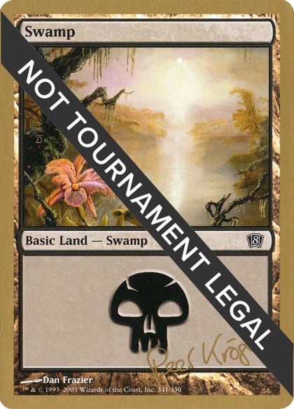 Swamp (341) - 2003 Peer Kroger (8ED), World Championship Decks #174166