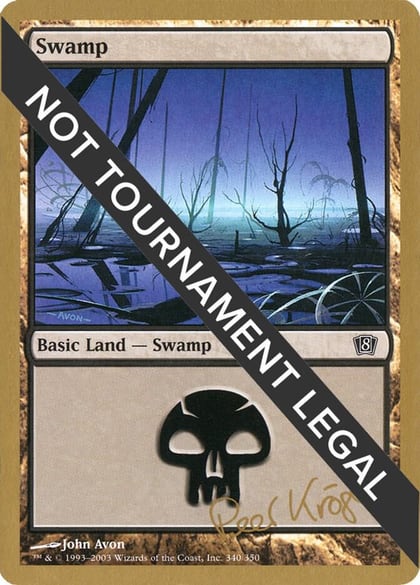 Swamp (340) - 2003 Peer Kroger (8ED), World Championship Decks #174167