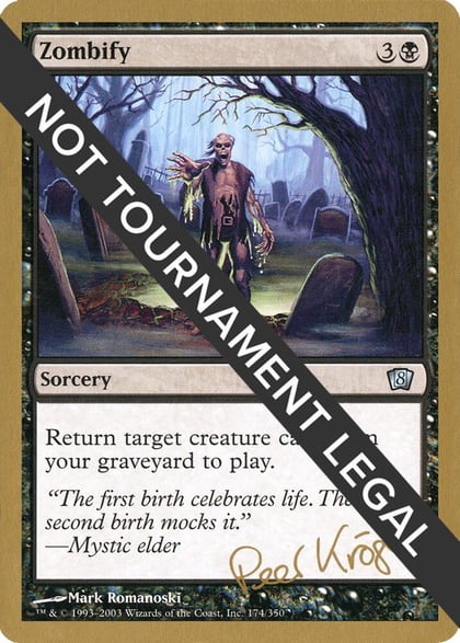 Zombify - 2003 Peer Kroger (8ED), World Championship Decks #174171