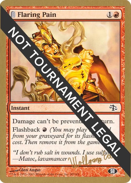Flaring Pain - 2003 Wolfgang Eder (JUD) (SB), World Championship Decks #174176