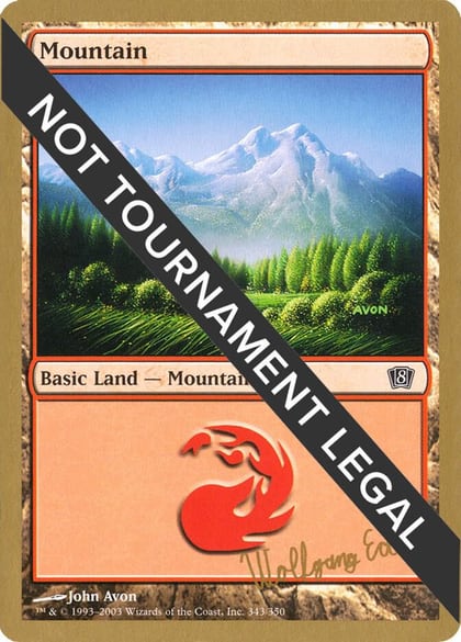Mountain (343) - 2003 Wolfgang Eder (8ED), World Championship Decks #174185