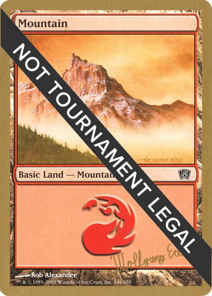 Mountain (346) - 2003 Wolfgang Eder (8ED), World Championship Decks #174186