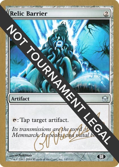 Relic Barrier - 2004 Gabriel Nassif (5DN) (SB), World Championship Decks #174341