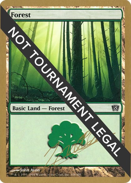Forest (348) - 2004 Julien Nuijten (8ED), World Championship Decks #174356